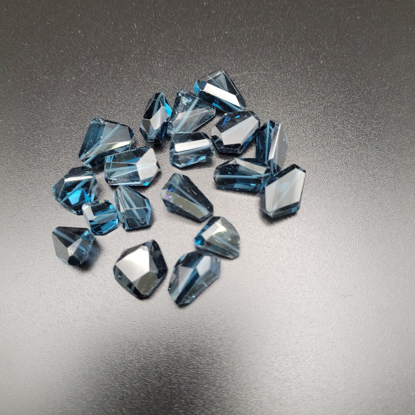 10-15mm London Blue Topaz Freeform Single Bead.