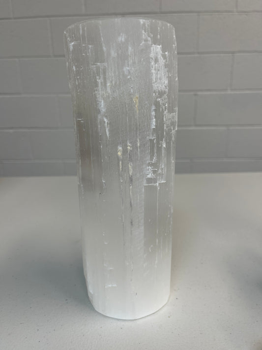 10” Selenite Lamp Flat Top.