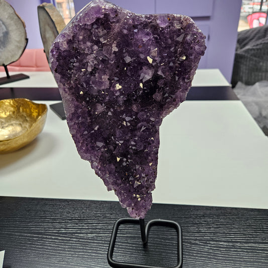 10 inch Amethyst Cluster on Stand.