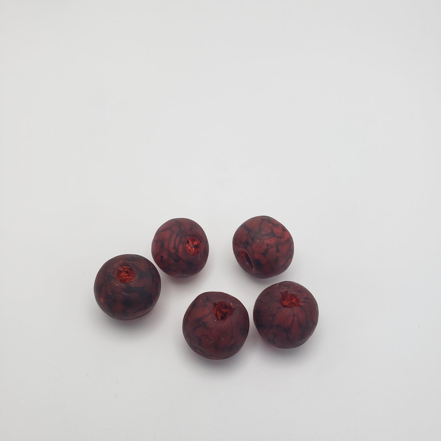 10mm Red Glass Bead Single.