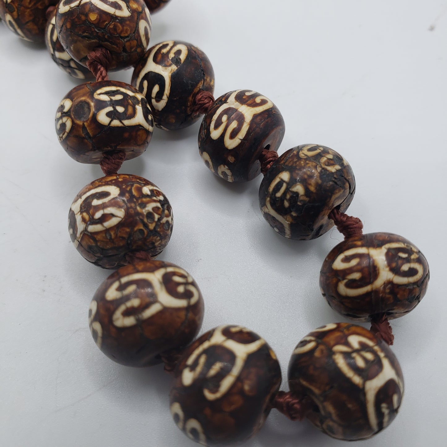 11mm Tibet Agate Single Bead.