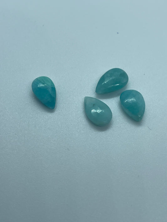 12mm Amazonite Teardrop Top Drill Single Bead.