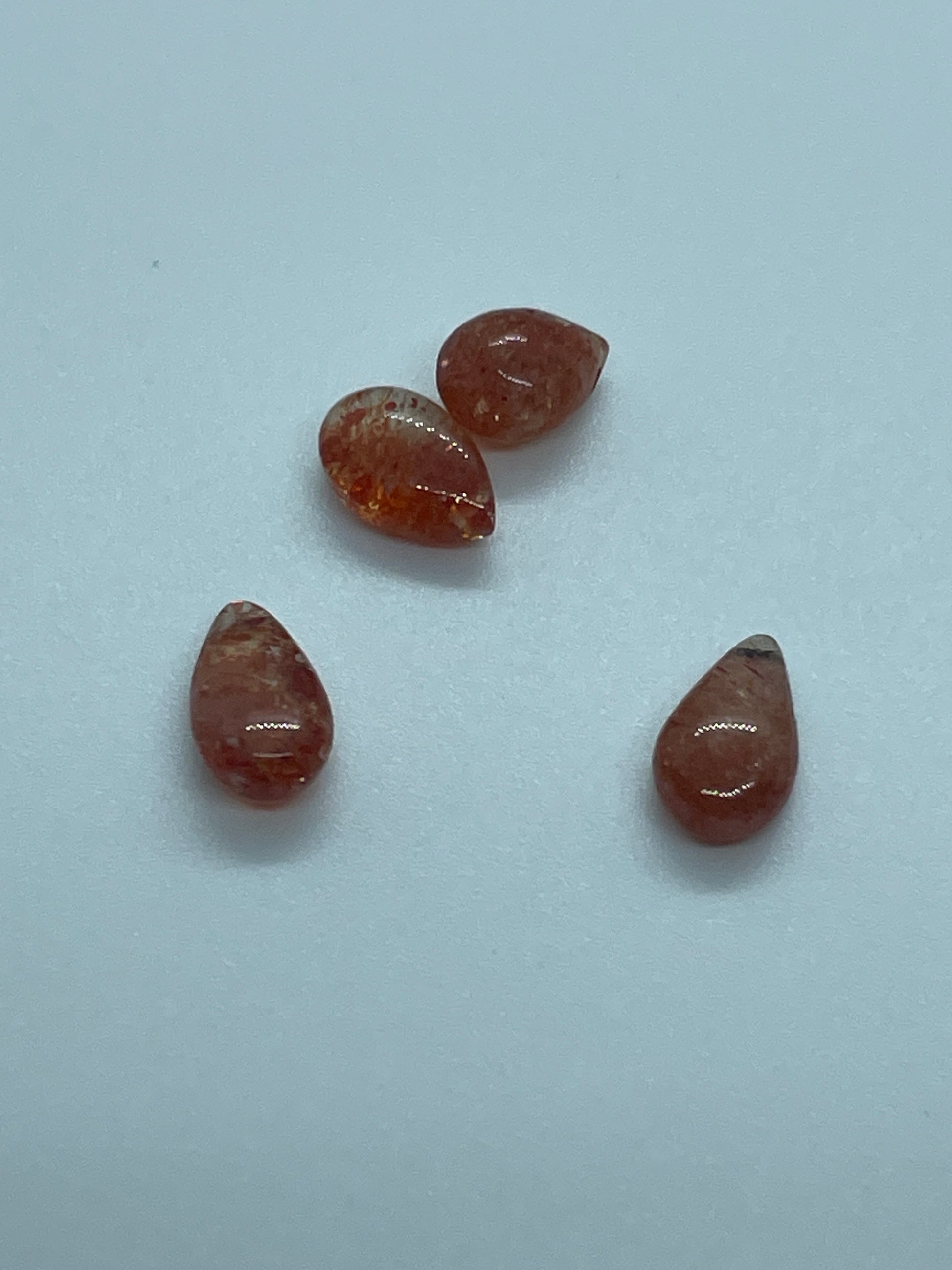 12mm Sunstone Smooth Teardrop Single Bead.