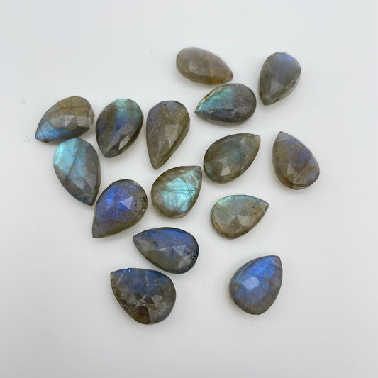 15mm Labradorite Top Drill Teardrop Single Beads.