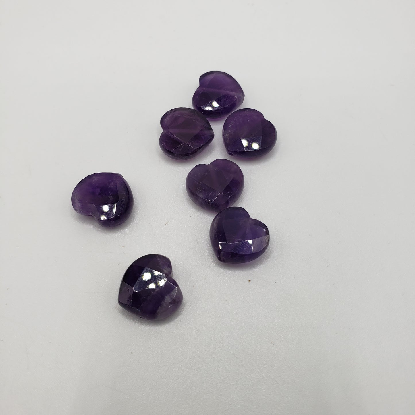 Amethyst Heart Faceted Single