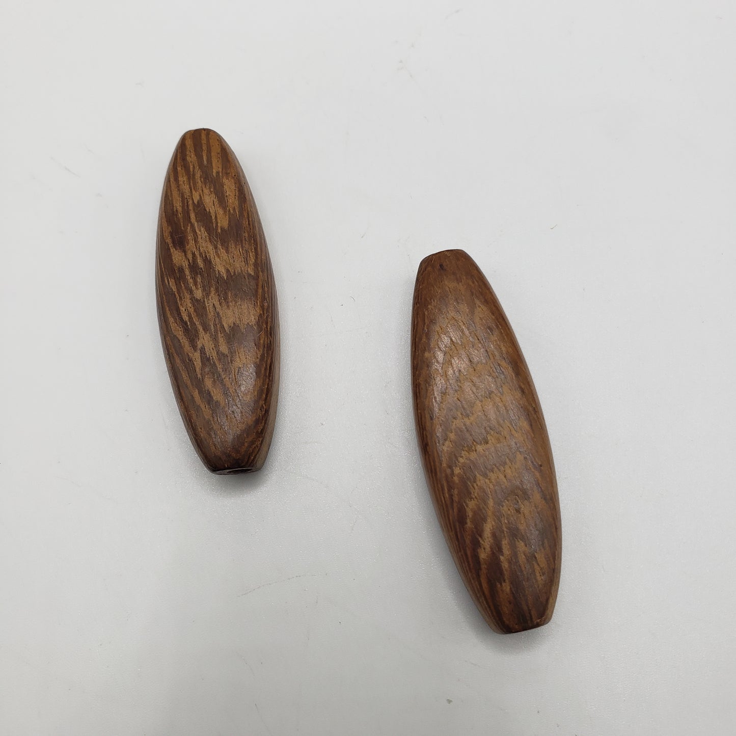 Dark Wooden Oval Single Bead