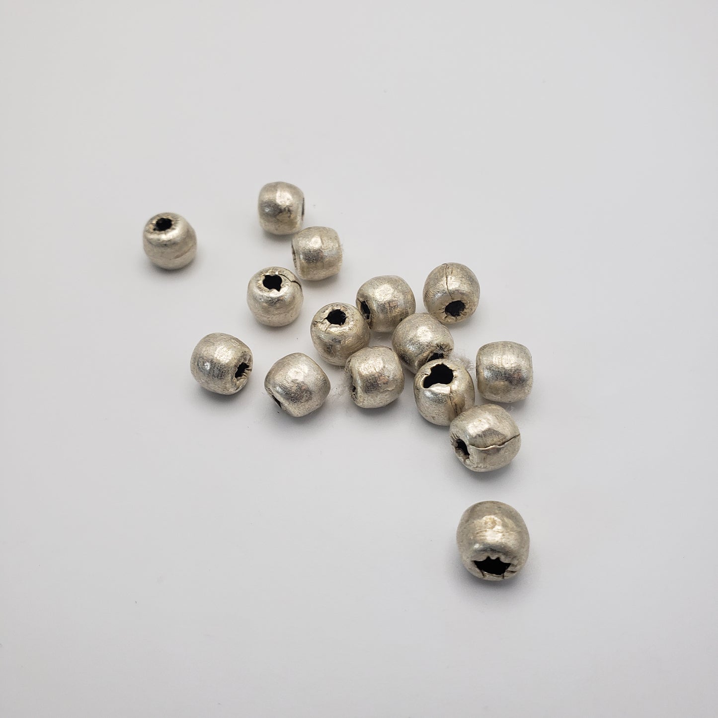 Large Metal Silver Bead Single