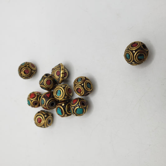 Gold Colored Brass Bead