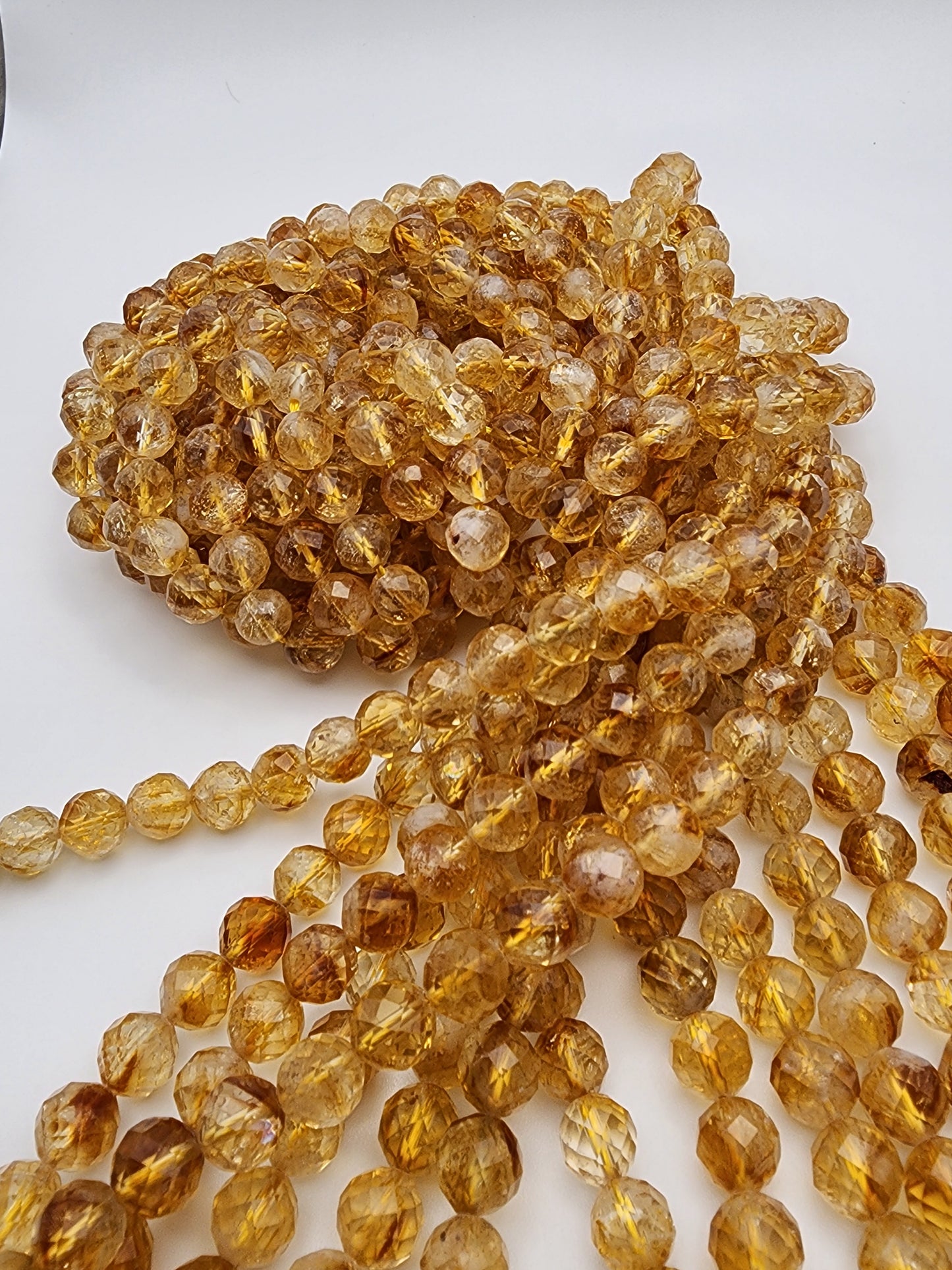 8mm Citrine Faceted