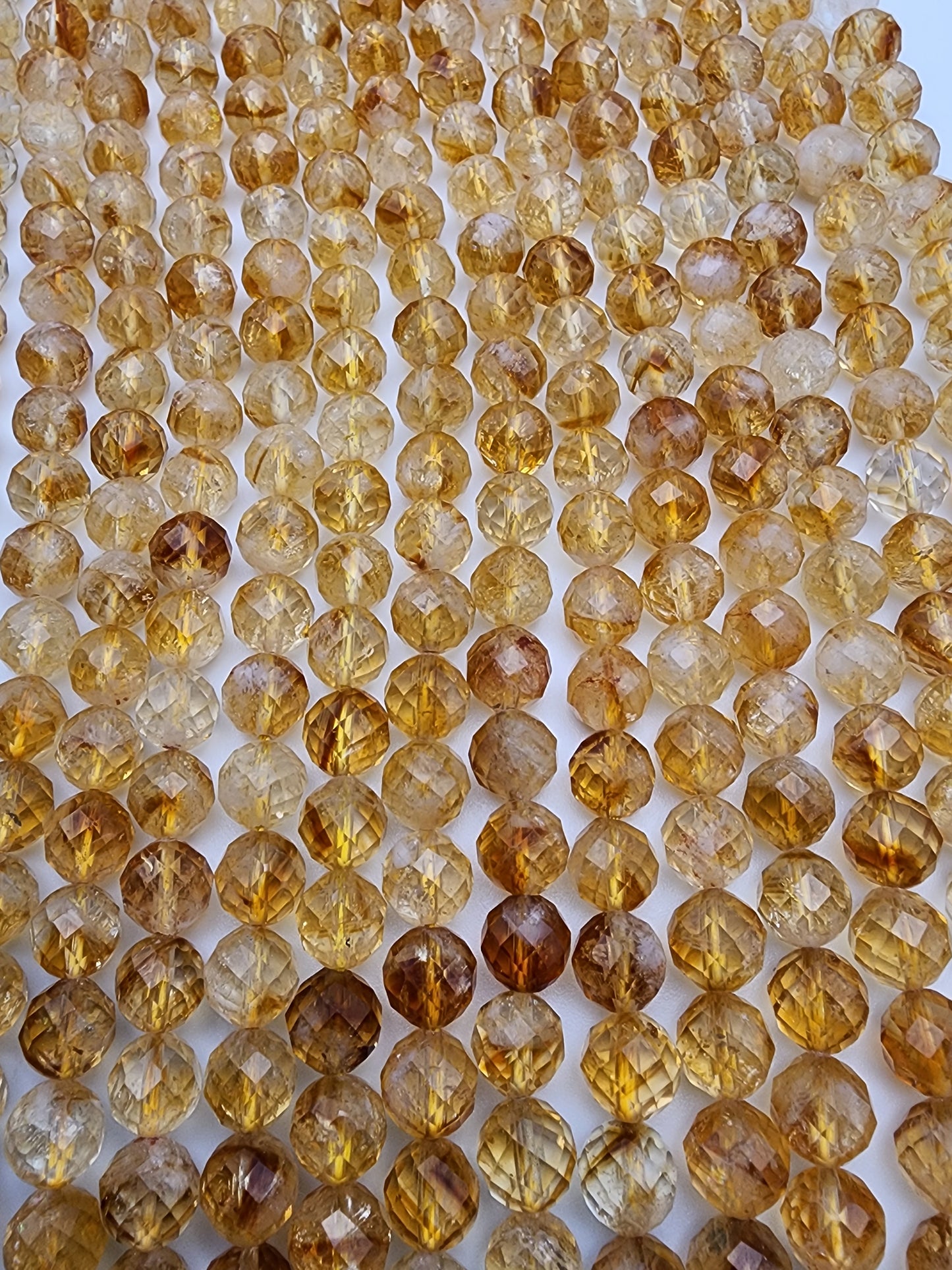 8mm Citrine Faceted