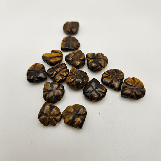 Carved Tiger's Eye Bead SINGLE