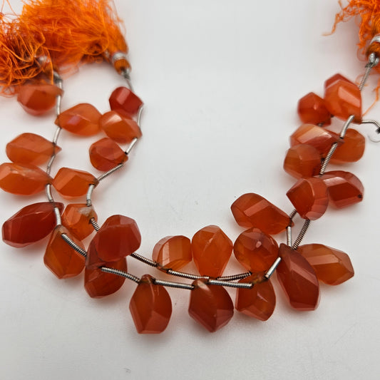 Carnelian Faceted Top Drill