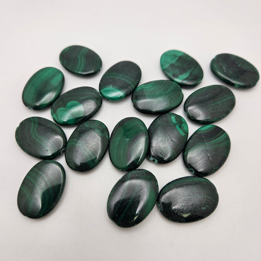 Malachite Coin Oval SINGLE