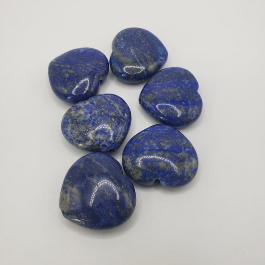 28mm Lapis Heart Single Bead.