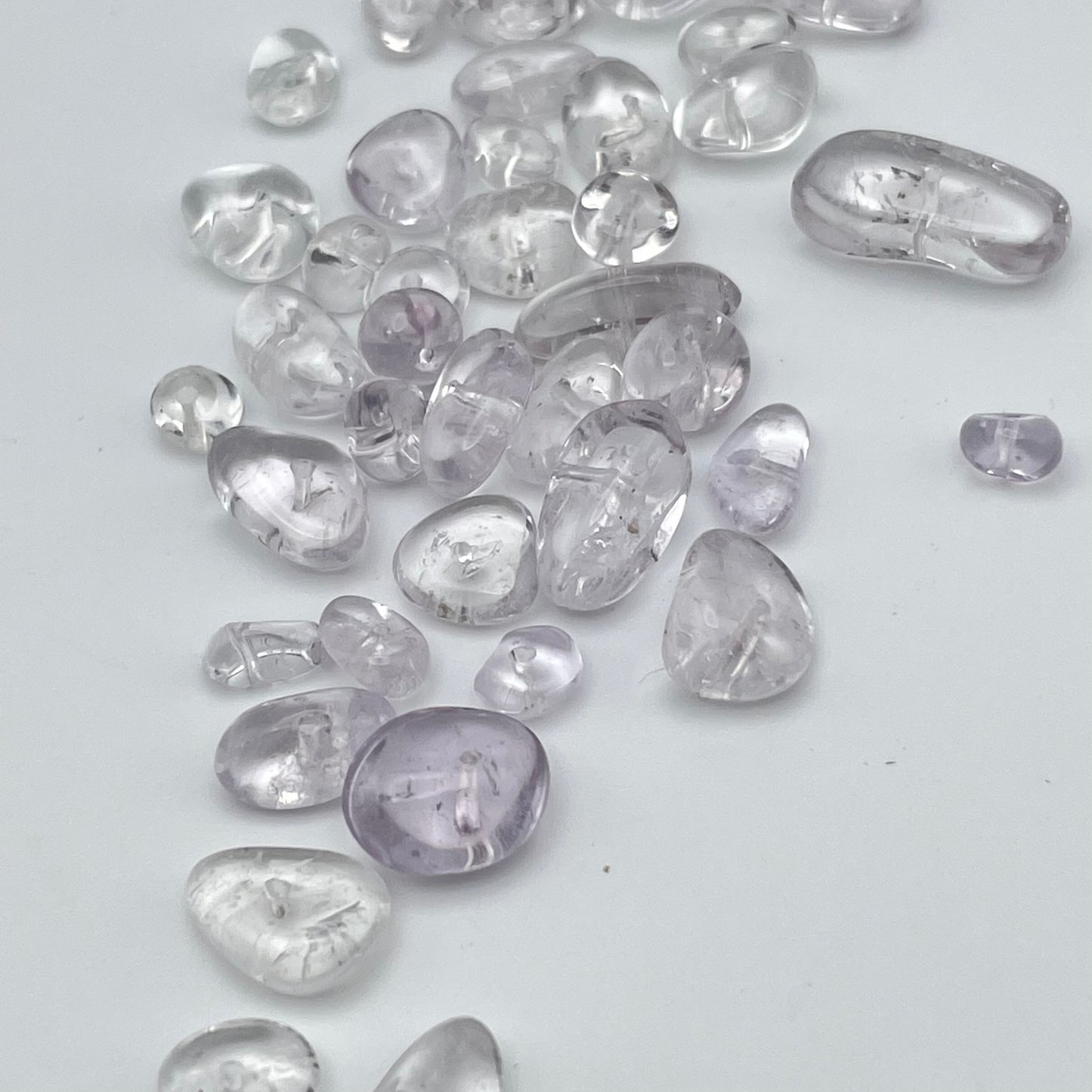 Assorted Size Amethyst Tumbled Chip Single Bead