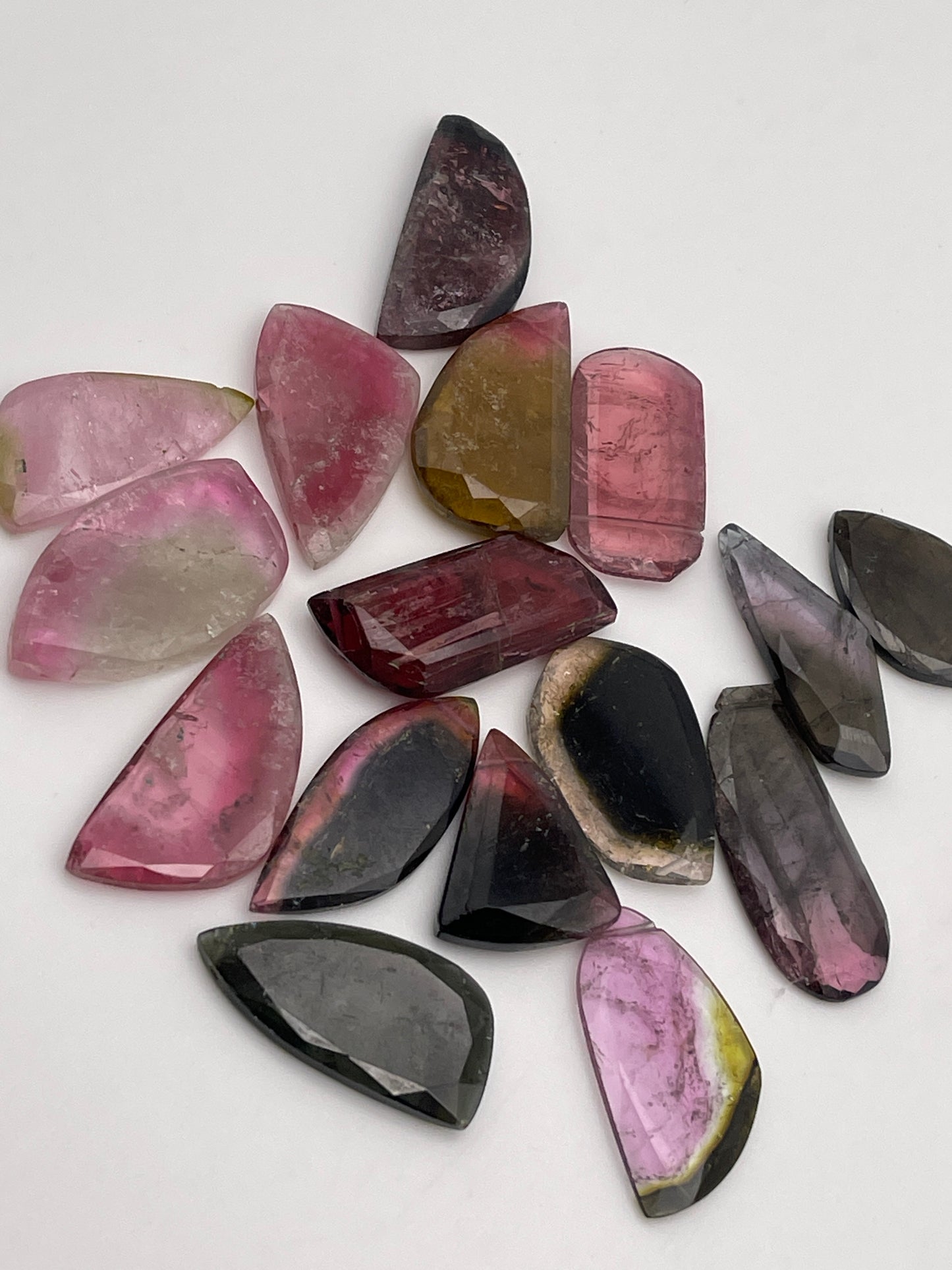 Watermelon Tourmaline Large Slice Single Bead AAA quality.