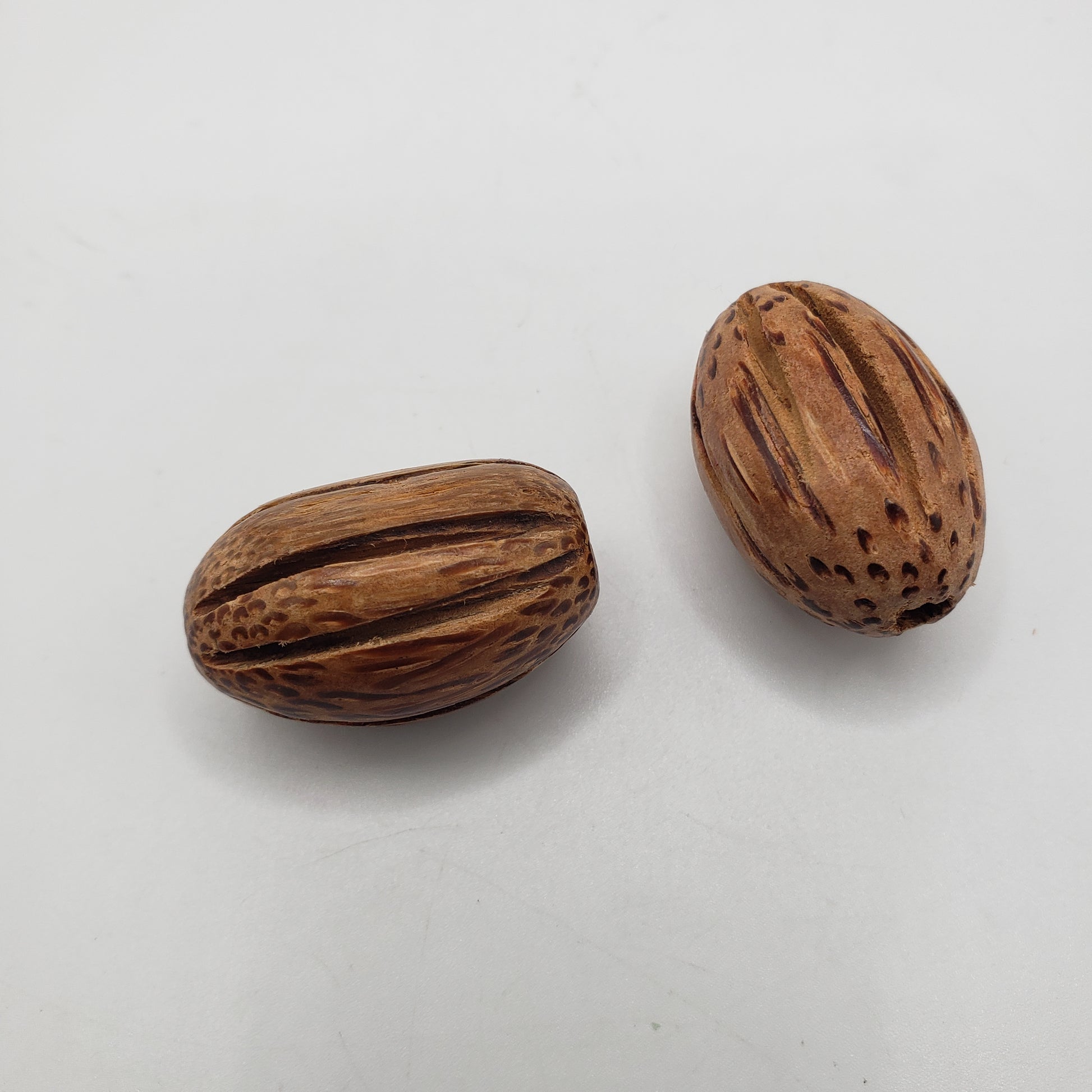 Wooden Oval Decorative Single Bead.