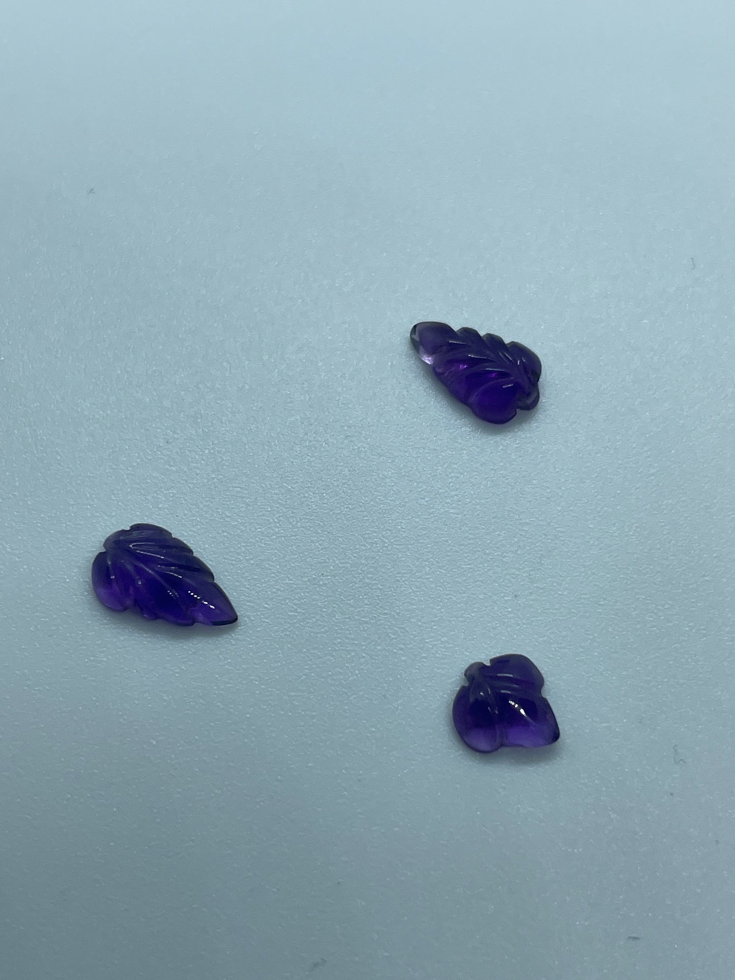 7-11mm Amethyst Leaf Single Bead