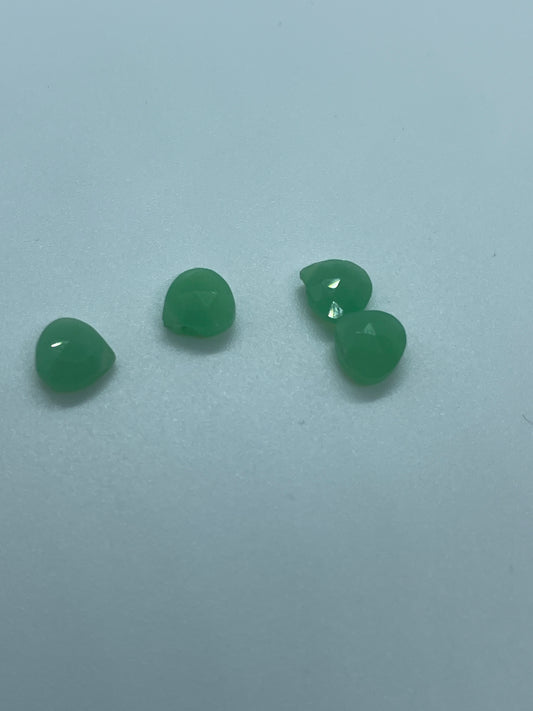 Chrysoprase Teardrop Top Drill