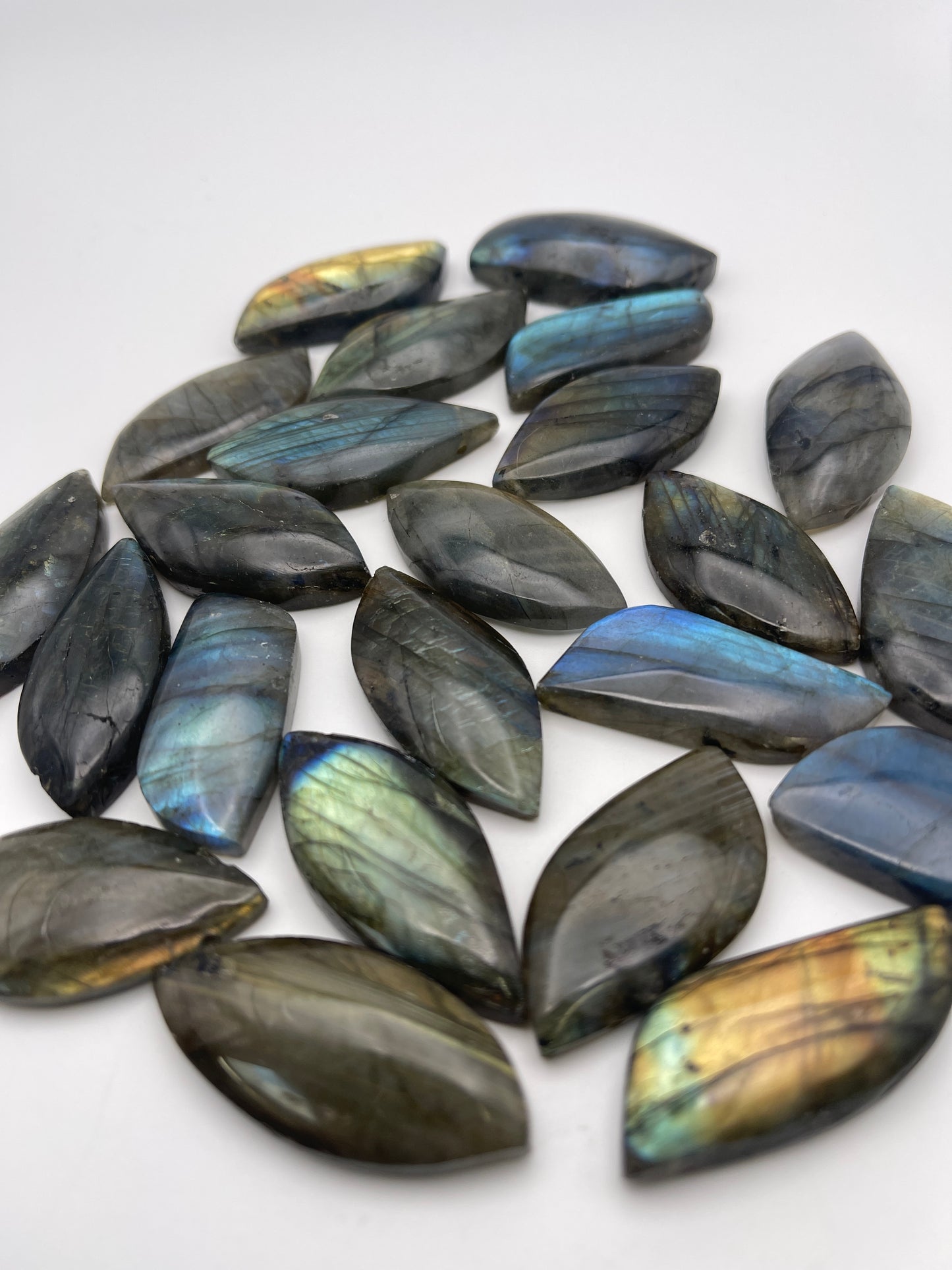 Labradorite Top Drill Cabochon Teardrop Single