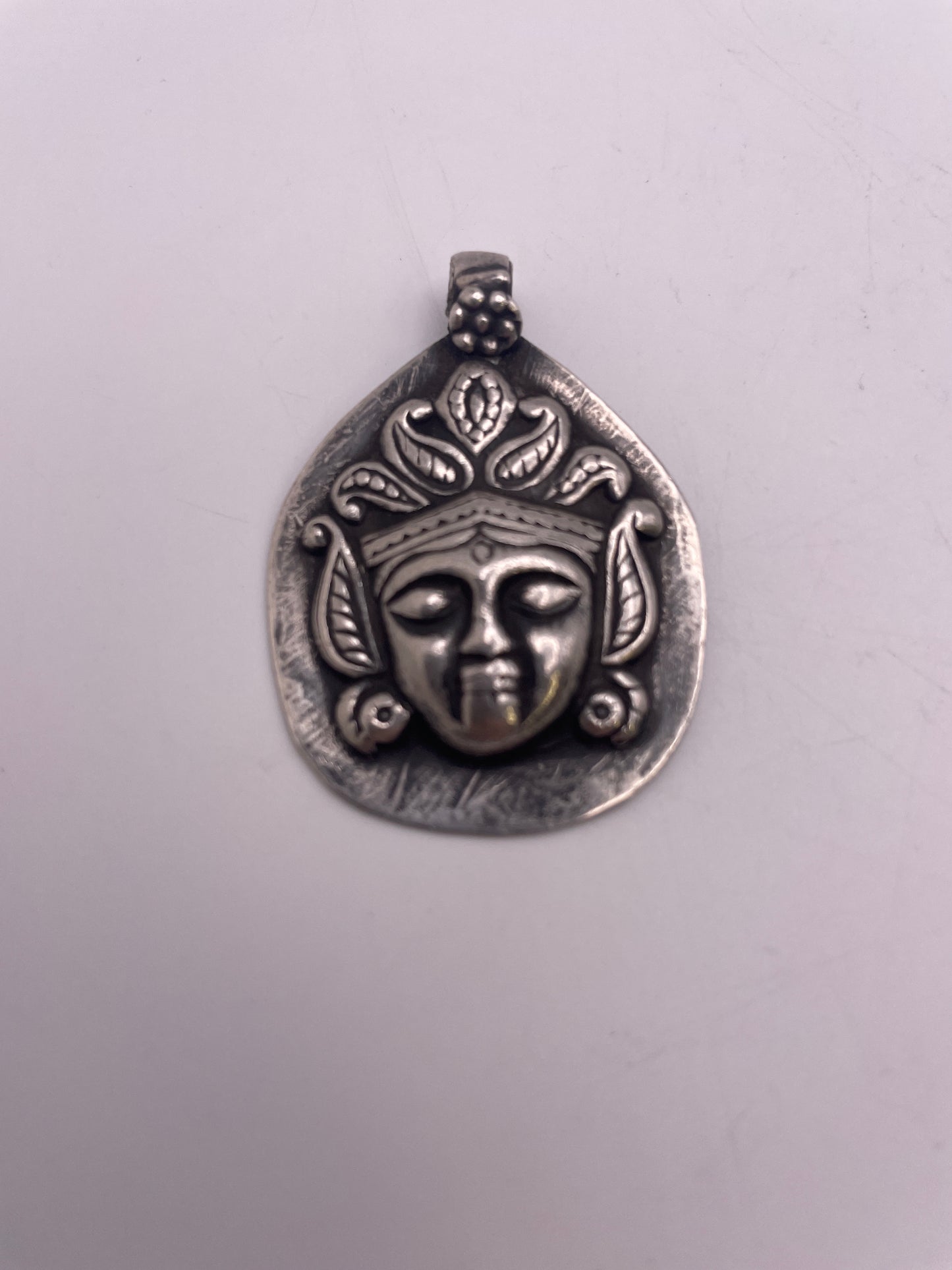 Deity Face Indian Coin Silver