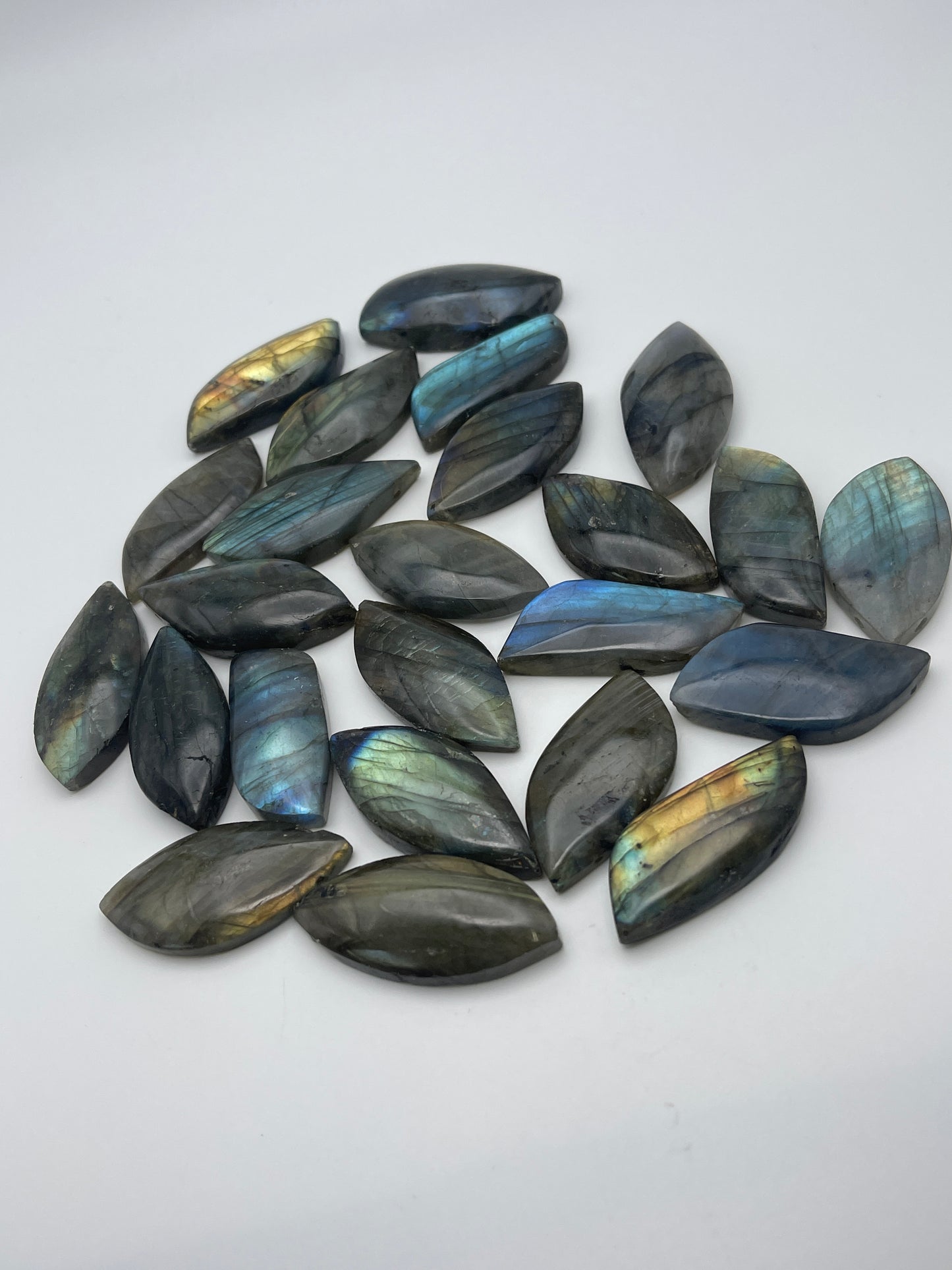 Labradorite Top Drill Cabochon Teardrop Single