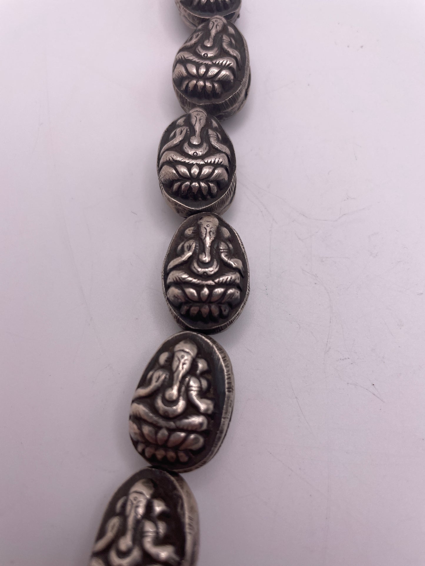 Ganesh Bead Antique indian Coin Silver Single Bead